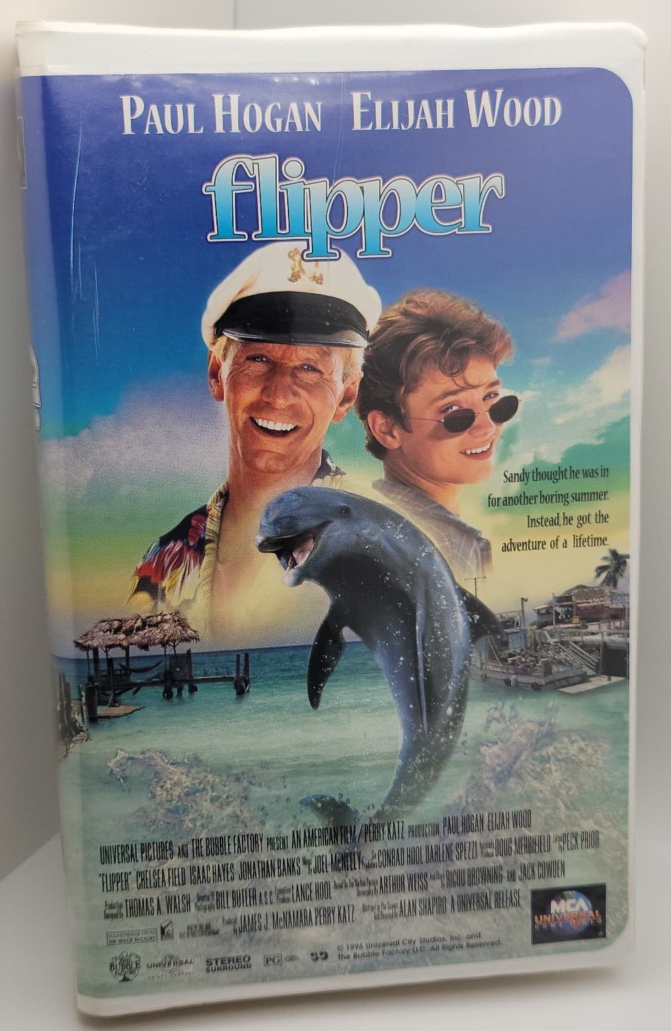 Flipper | VHS | 1996 | Elijah Wood | Paul Hogan | G Cond | Fast Ship