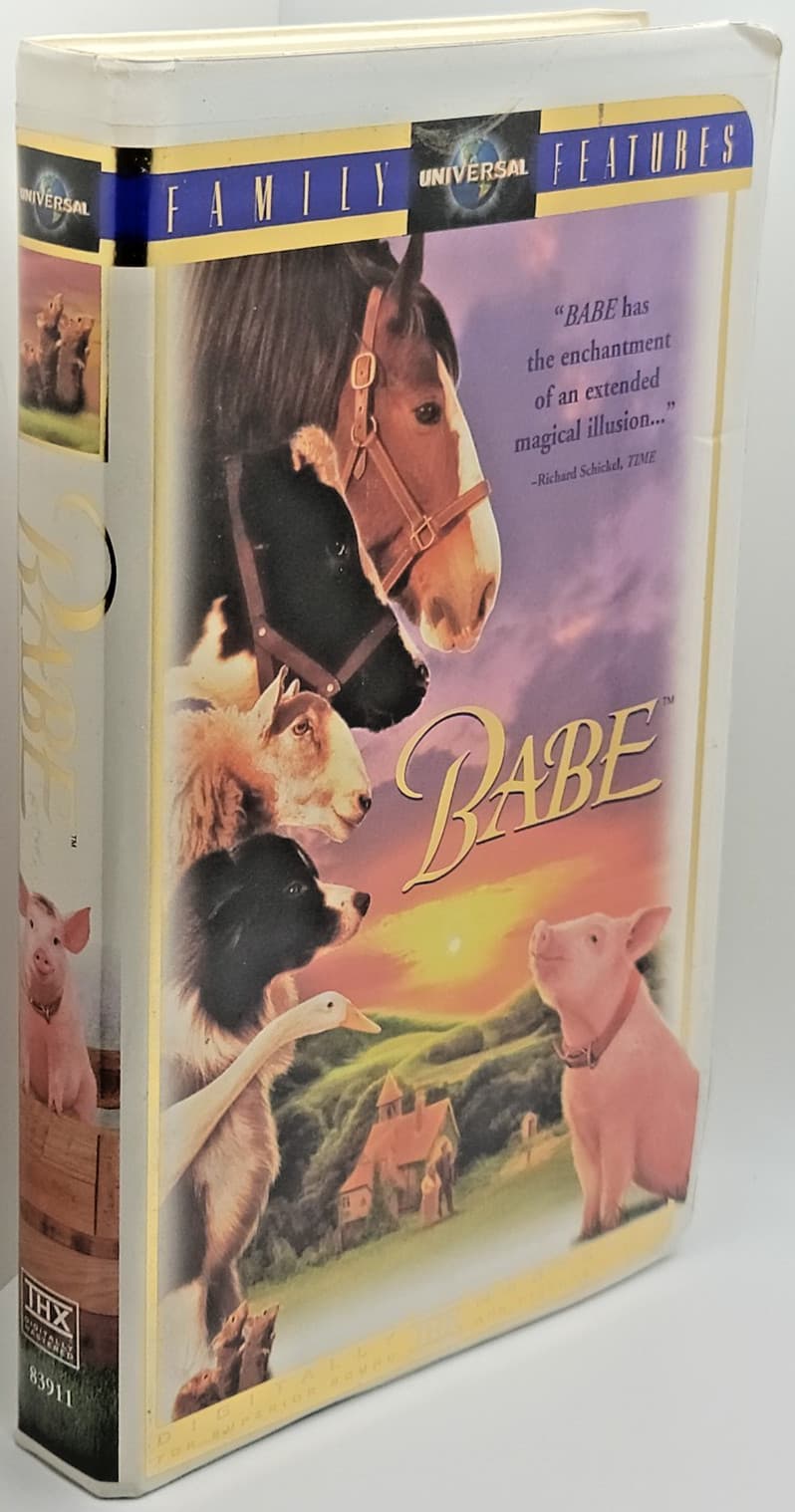Babe | VHS | 1995 | James Cromwell | Clamshell | G Condition | Fast Shipping