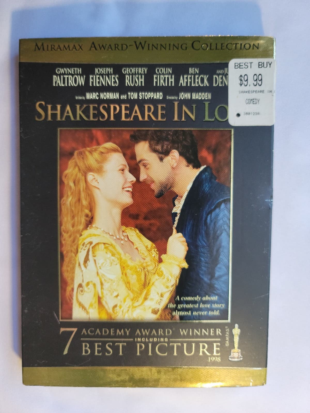 Shakespeare in Love | DVD | 1998 | Gwyneth Paltrow | G Cond | Fast Ship